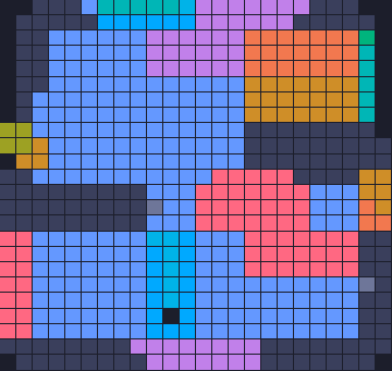 Board layout of the level (schematic)