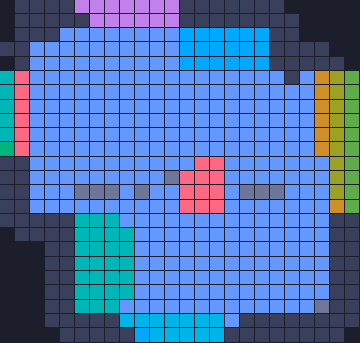 Board layout of the level (schematic)