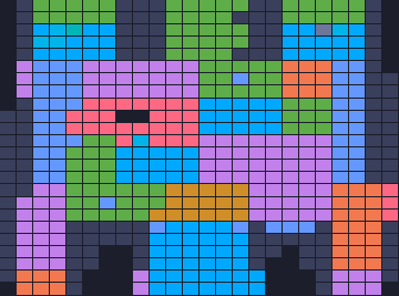 Color Block Jam 레벨 1526 / 1529: 보드 스크린샷