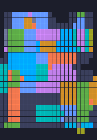 Color Block Jam level 666: screenshot of the board