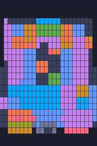 Board layout of the level (schematic)
