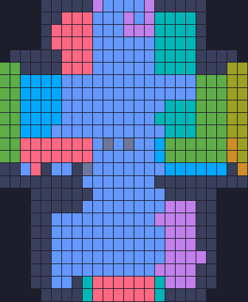 Board layout of the level (schematic)