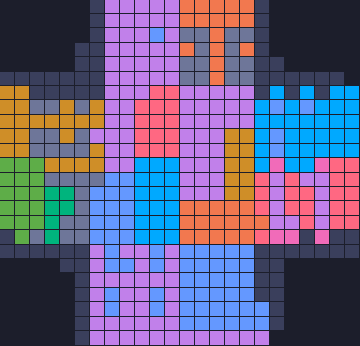 Color Block Jam level 120: screenshot of the board