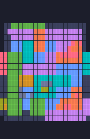 Board layout of the level (schematic)