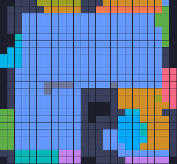 Board layout of the level (schematic)