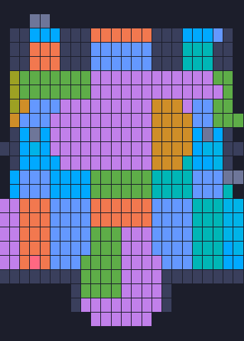 Color Block Jam 724. bölüm: tahtanın ekran görüntüsü