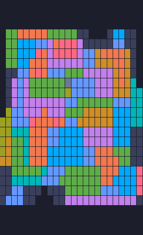Board layout of the level (schematic)