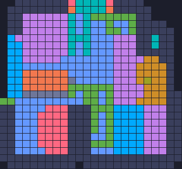 Color Block Jam level 856: screenshot of the board