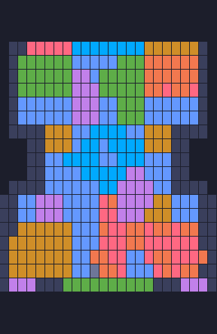 Board layout of the level (schematic)
