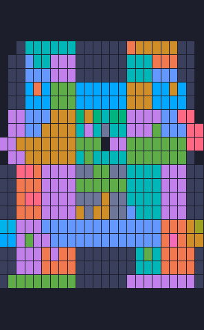 Board layout of the level (schematic)