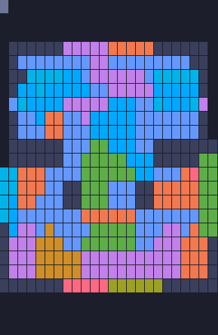 Board layout of the level (schematic)