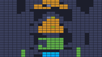 Color Block Jam level 1768: screenshot of the board