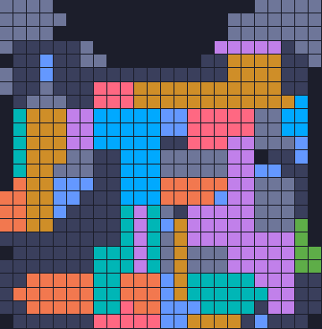 Color Block Jam 레벨 1418 / 1421: 보드 스크린샷