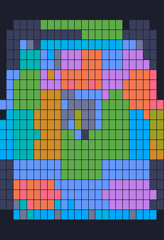Board layout of the level (schematic)