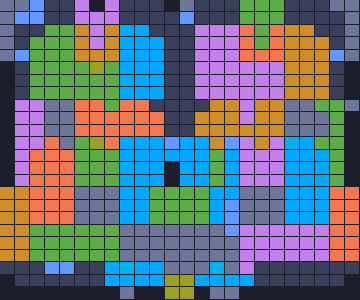 Board layout of the level (schematic)