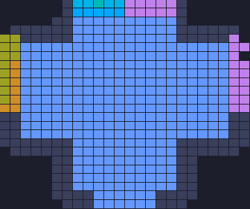 Board layout of the level (schematic)
