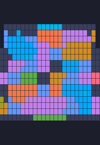 Color Block Jam 레벨 141 / 143: 보드 스크린샷
