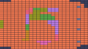 Board layout of the level (schematic)