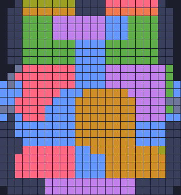 Color Block Jam уровень 93: скриншот поля