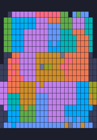 Color Block Jam Level 177: Screenshot des Spielfelds