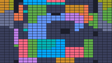 Color Block Jam уровень 968: скриншот поля
