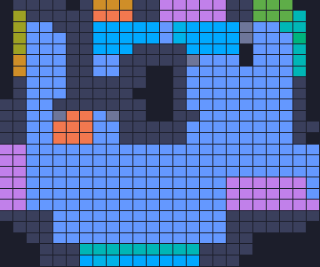Board layout of the level (schematic)
