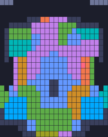 Color Block Jam ステージ 84：盤面のスクリーンショット