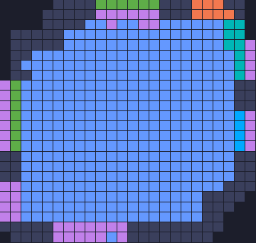 Board layout of the level (schematic)