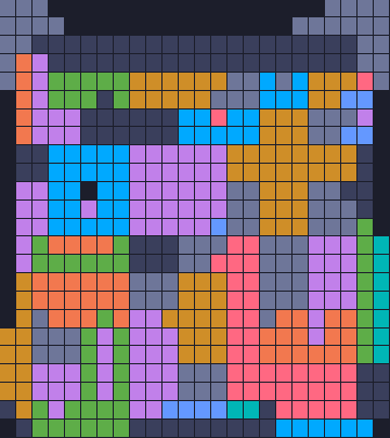 Color Block Jam 레벨 1470 / 1473: 보드 스크린샷