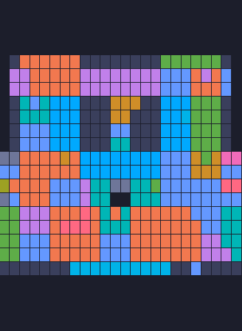 Color Block Jam 90. bölüm: tahtanın ekran görüntüsü