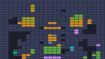 Color Block Jam Level 101: Screenshot des Spielfelds