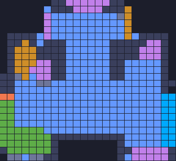 Board layout of the level (schematic)
