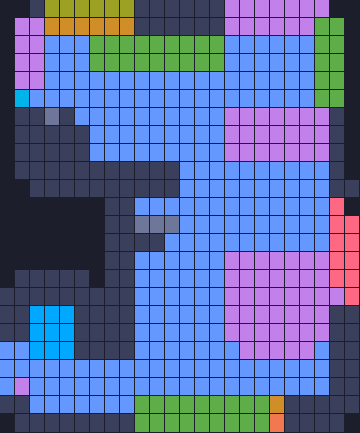 Board layout of the level (schematic)