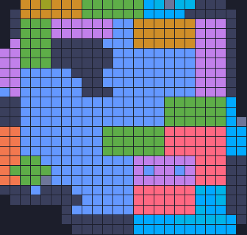 Board layout of the level (schematic)