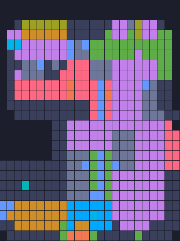 Board layout of the level (schematic)