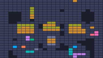 Color Block Jam nivel 109: captura del tablero