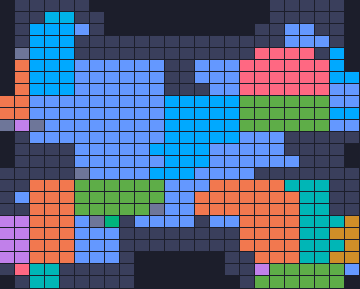 Board layout of the level (schematic)