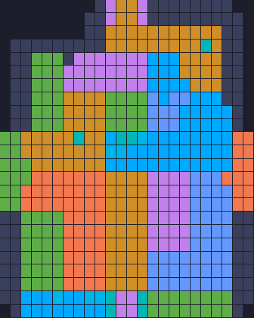Board layout of the level (schematic)
