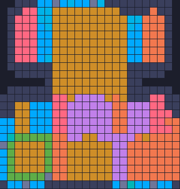 Board layout of the level (schematic)