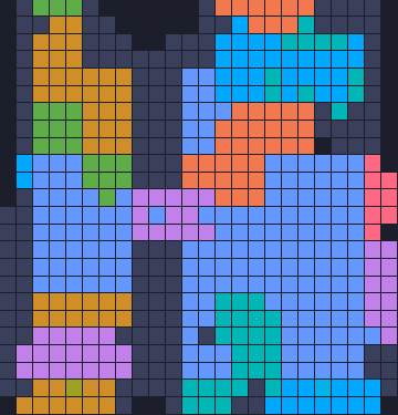 Board layout of the level (schematic)
