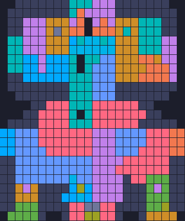 Board layout of the level (schematic)