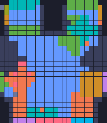 Board layout of the level (schematic)