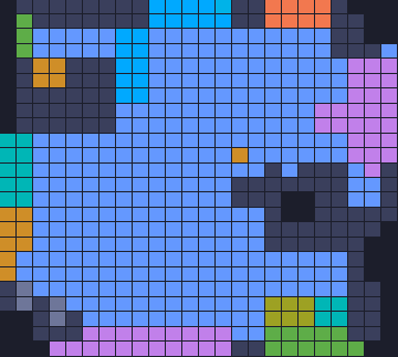 Board layout of the level (schematic)