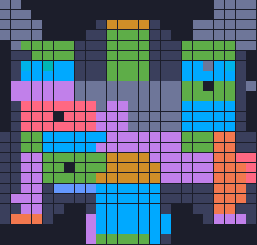 Board layout of the level (schematic)