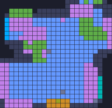 Board layout of the level (schematic)