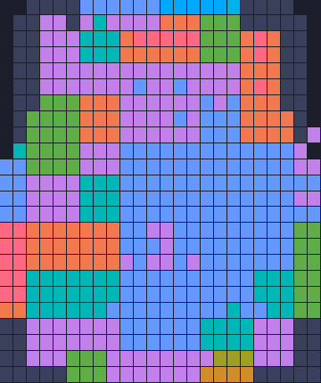 Board layout of the level (schematic)
