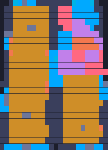 Board layout of the level (schematic)