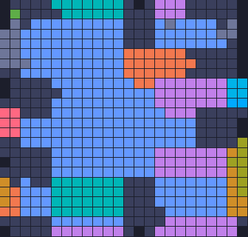 Board layout of the level (schematic)