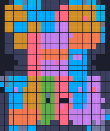 Board layout of the level (schematic)