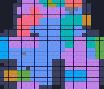 Board layout of the level (schematic)